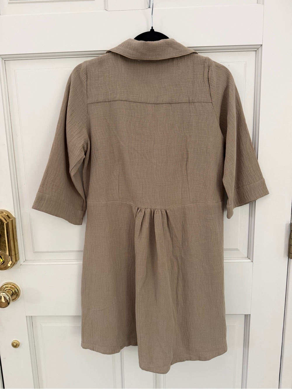 Nomad the Label Bria Mini Cotton Dress/Tunic/ Coverup, Mushroom color, NWT - Picture 2 of 11